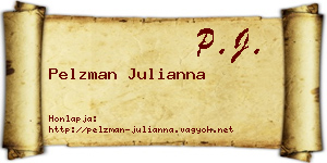 Pelzman Julianna névjegykártya